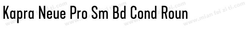 Kapra Neue Pro Sm Bd Cond Rounded字体转换